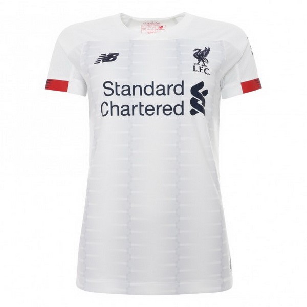 Camiseta Liverpool Replica Segunda Ropa Mujer 2019/20 Blanco